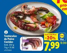 Lidl Tentáculos de Polvo Cozidos promoção