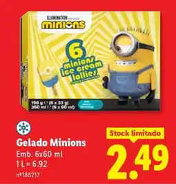 Lidl Gelado Minions promoção