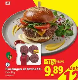 Lidl Hambúrguer de Bovino XXL promoção