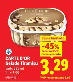 Lidl CARTE D'OR promoção