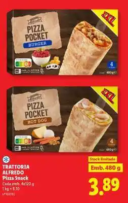 Lidl Trattoria Alfredo Pizza Snack promoção