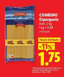 Lidl Combino Esparguete promoção