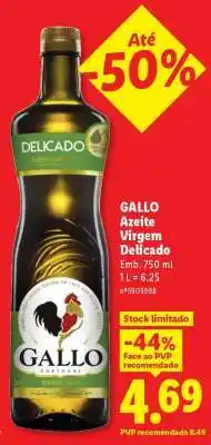 Lidl Gallo Azeite Virgem Delicado promoção