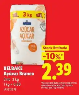 Lidl Belbake Açúcar Branco promoção