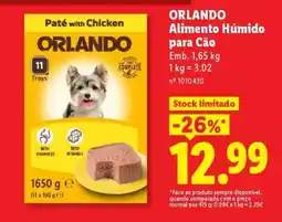 Lidl Orlando Alimento Húmido para Cão promoção