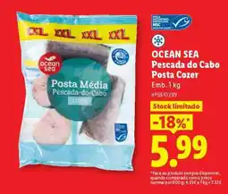 Lidl OCEAN SEA Pescada do Cabo Posta Cozer promoção