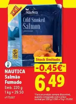 Lidl NAUTICA Salmão Fumado promoção