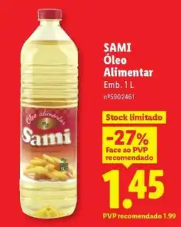 Lidl SAMI Óleo Alimentar promoção