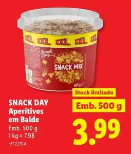 Lidl SNACK DAY Aperitivos em Balde promoção