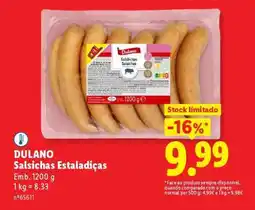 Lidl Dulano Salsichas Estaladiças promoção