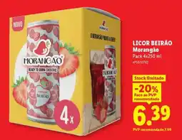 Lidl LICOR BEIRÃO Morangão promoção