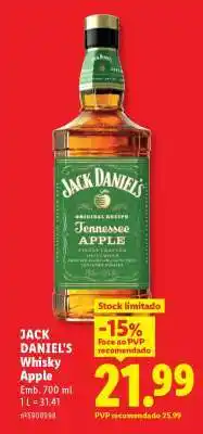 Lidl JACK DANIEL'S Whisky Apple promoção
