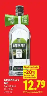 Lidl GREENALL'S promoção