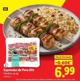 Lidl Espetadas de Peru XXL promoção