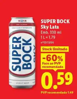 Lidl SUPER BOCK SKY LATA promoção
