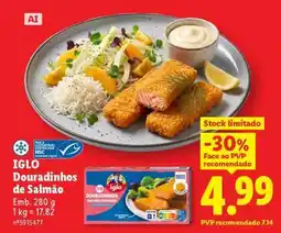 Lidl IGLO Douradinhos de Salmão promoção