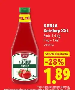 Lidl KANIA Ketchup XXL promoção