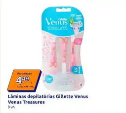 Action Gillette - laminas depilatórias venus treasures promoção