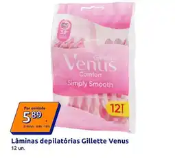 Action Gillette - laminas depilatórias venus promoção