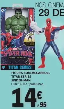 E.Leclerc Marvel - figura bom mccarroll titan series spider-man promoção