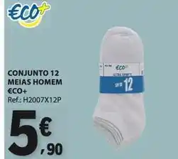 E.Leclerc €co+ - conjunto 12 meias homem eco+ promoção