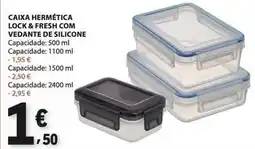 E.Leclerc com - caixa hermetica lock & fresh com vedante de silicone promoção