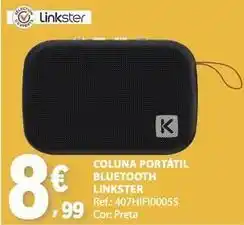 E.Leclerc Coluna portátil bluetooth promoção