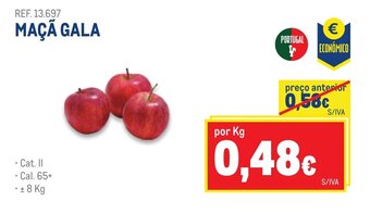 Makro Maçã Gala promoção