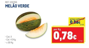 Makro Melão Verde promoção