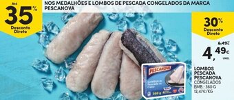 Continente Lombos Pescada Pescanova 360g promoção