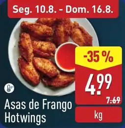 ALDI Asas de Frango Hotwings promoção