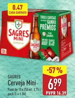 ALDI Sagres Cerveja Mini promoção