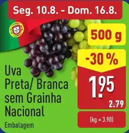 ALDI Uva Preta/ Branca sem Grainha Nacional promoção