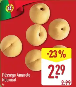 ALDI Pêssego Amarelo Nacional promoção