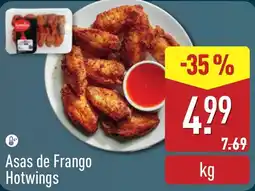 ALDI Asas de Frango Hotwings promoção