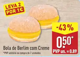 ALDI Bola de Berlim com Creme promoção