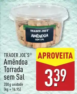 ALDI Trader Joe's amêndoa torrada sem sal promoção