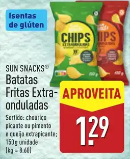 ALDI Sun Snacks Batatas Fritas Extra-onduladas promoção