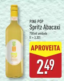 ALDI Pine pop spritz abacaxi promoção