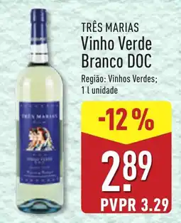 ALDI Três marias vinho verde branco doc promoção