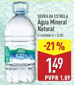 ALDI Serra da Estrela Água Mineral Natural promoção