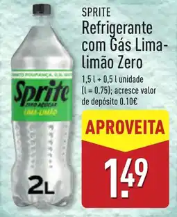 ALDI Sprite refrigerante com gás lima-limão zero promoção