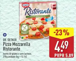 ALDI Dr. Oetker Pizza Mozzarella Ristorante promoção