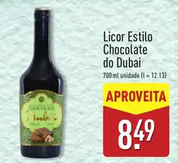 ALDI Licor estilo chocolate do dubai promoção