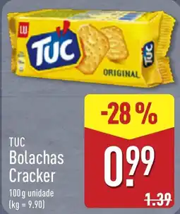 ALDI Tuc Bolachas Cracker promoção