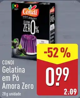 ALDI Condi Gelatina em Pó Amora Zero promoção