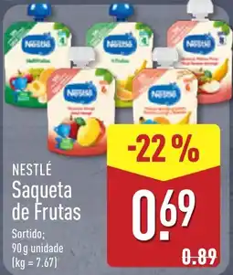 ALDI Nestlé Saqueta de Frutas promoção