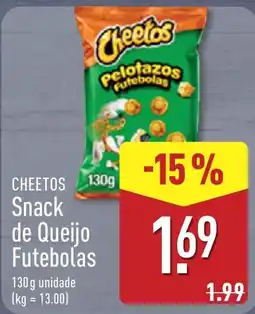 ALDI Cheetos Snack de Queijo Futebolas promoção