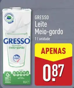 ALDI Gresso leite meio-gordo promoção