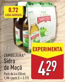 ALDI Zambujeira Sidra de Maçã promoção